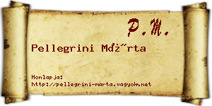 Pellegrini Márta névjegykártya