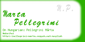 marta pellegrini business card