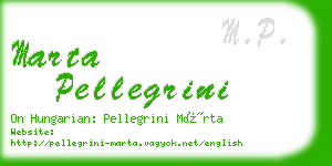 marta pellegrini business card